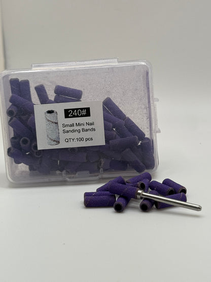 240 GRIT MINI SANDING BANDS 100 PCS