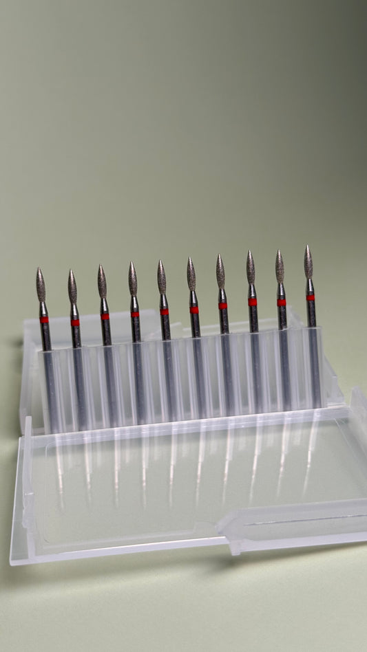 10 pc Flame Bit Fine Grit