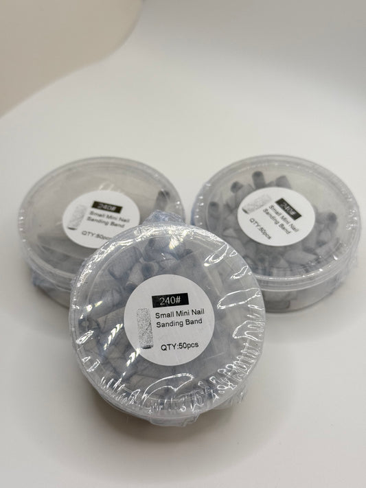 240 GRIT MINI SANDING BANDS 50 PCS